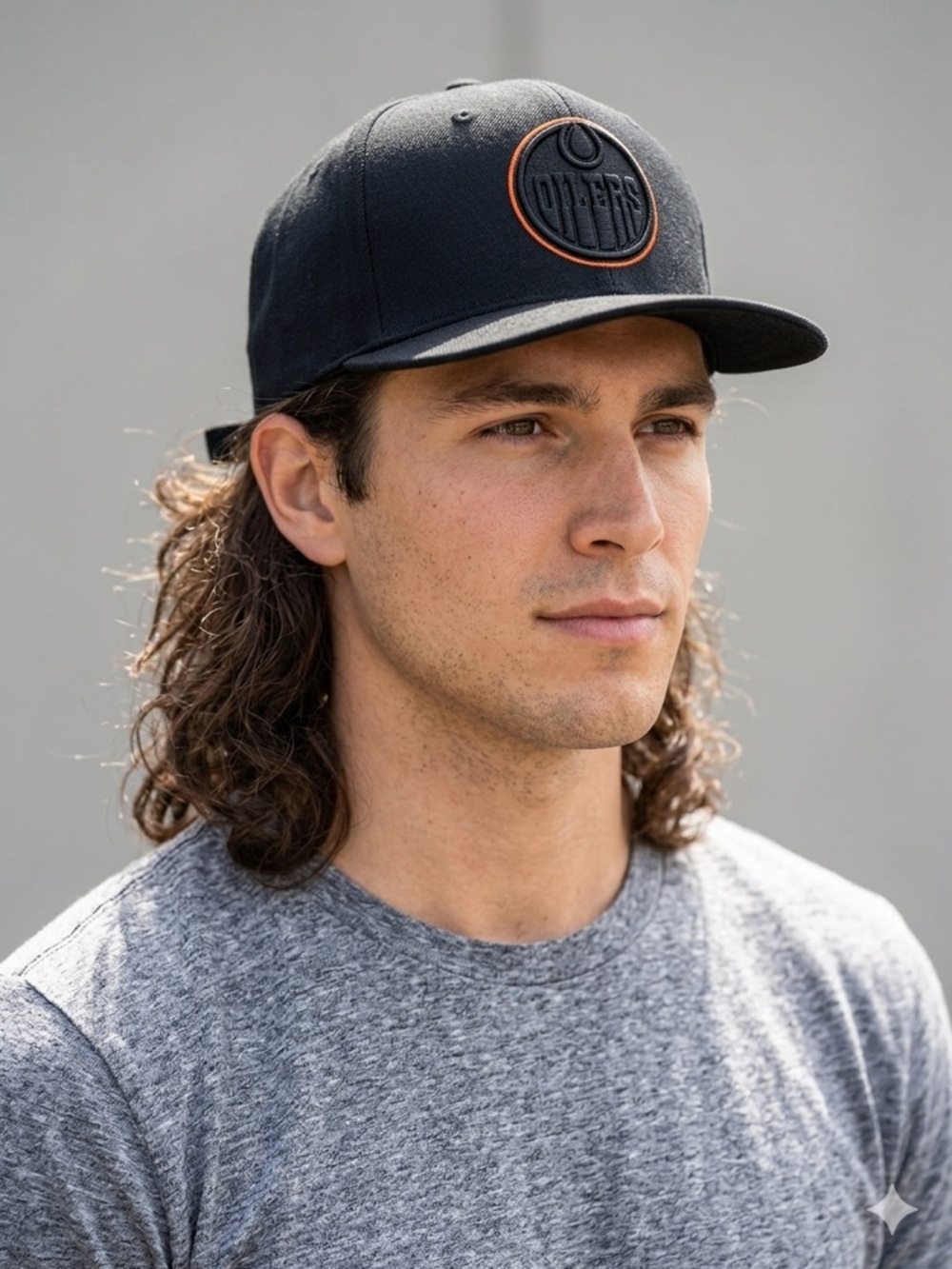 Black Edmonton Oilers hat